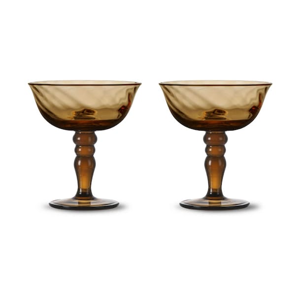 Coupe à champagne italienne Opacity 15 cl lot de 2 - Brun - Byon