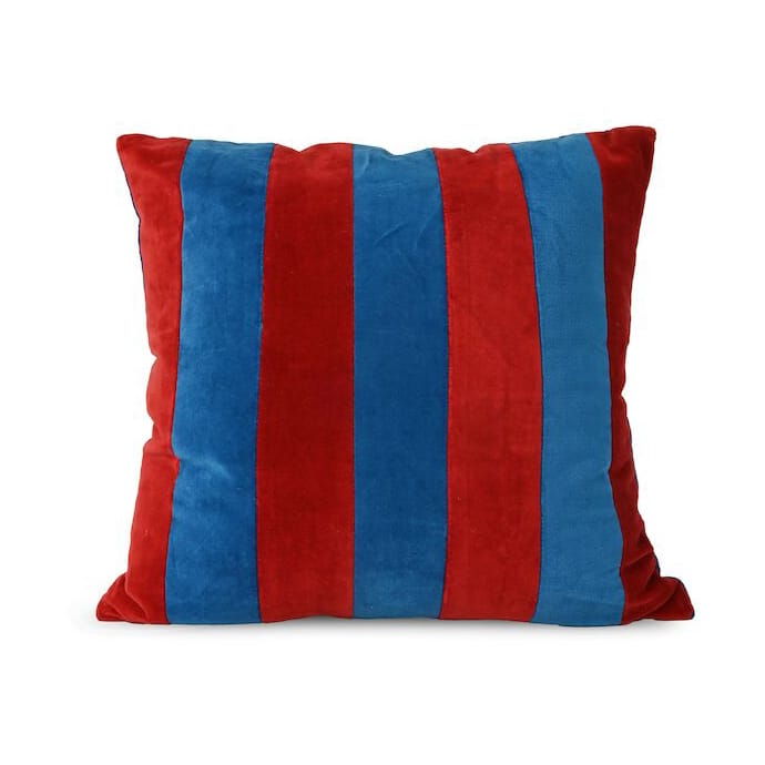 Coussin Pathi M 45x45 cm - Bleu-rouge - Byon