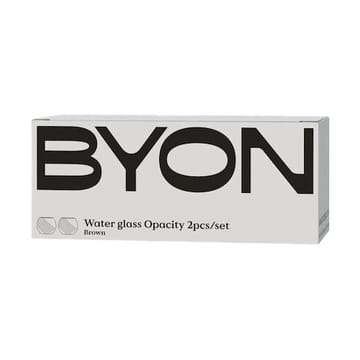 Gobelet Opacity 22 cl lot de 2 - Brun - Byon