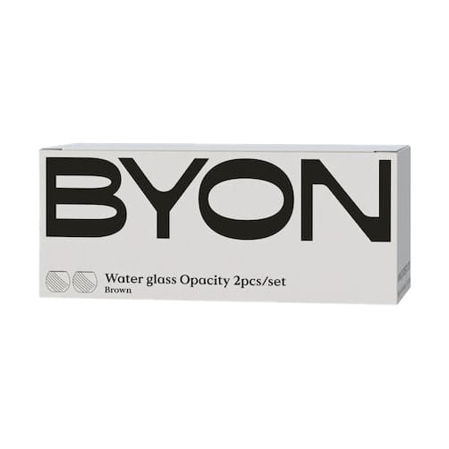 Gobelet Opacity 22 cl lot de 2, Brun Byon