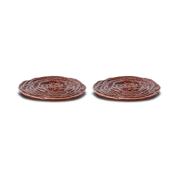 Sous-verres Veggie Ø10 cm lot de 2 - Bordeaux - Byon