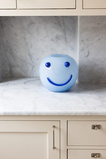 Vase Happy 25 cm - Bleu - Byon