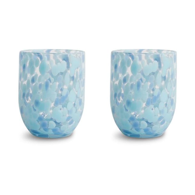 Verres Messy 30 cl lot de 2 - Bleu - Byon