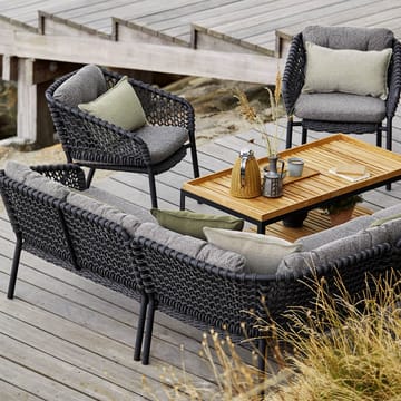 Canapé modulaire Ocean - Dark grey, angle - Cane-line