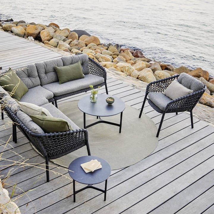 Canapé modulaire Ocean, Dark grey, droite Cane-line