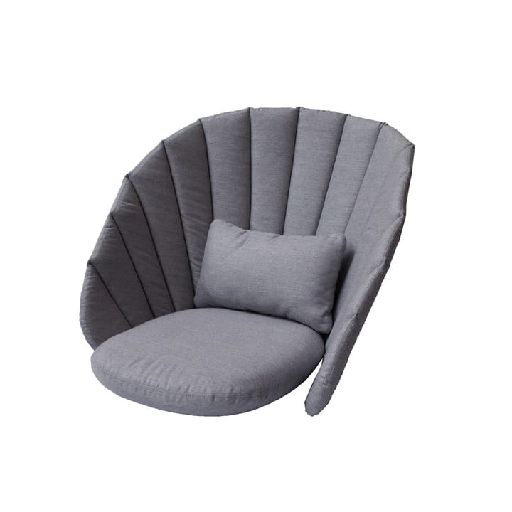 Coussin pour fauteuil lounge Peacock, Cane-Line Natté grey Cane-line