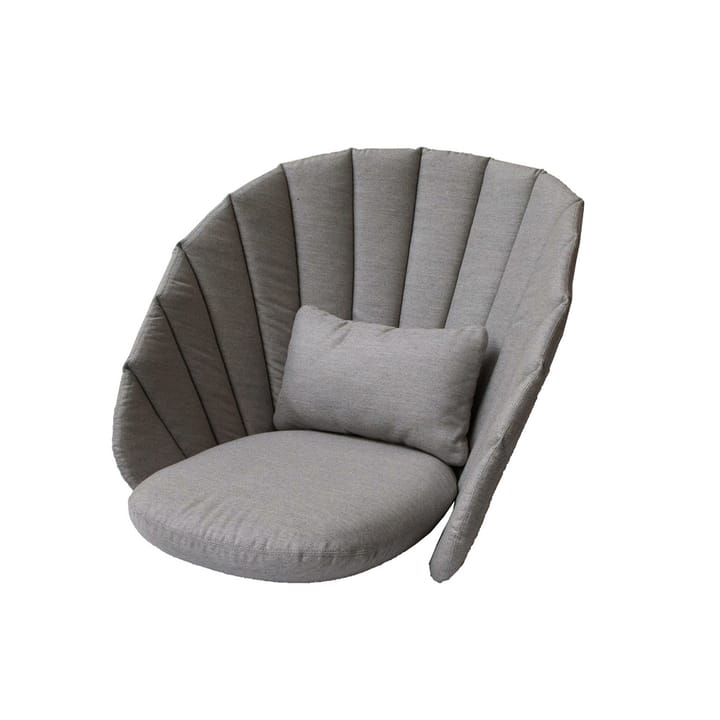 Coussin pour fauteuil lounge Peacock - Cane-Line Natté taupe - Cane-line