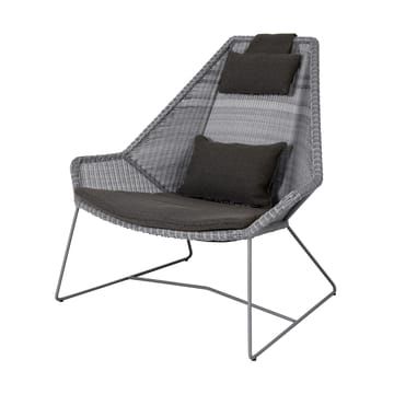 Coussins pour fauteuil lounge Breeze dossier haut - Focus grey - Cane-line