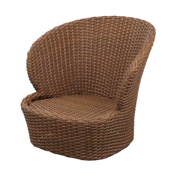 Fauteuil lounge Coast swivel - Umber brown (Flat Weave) - Cane-line