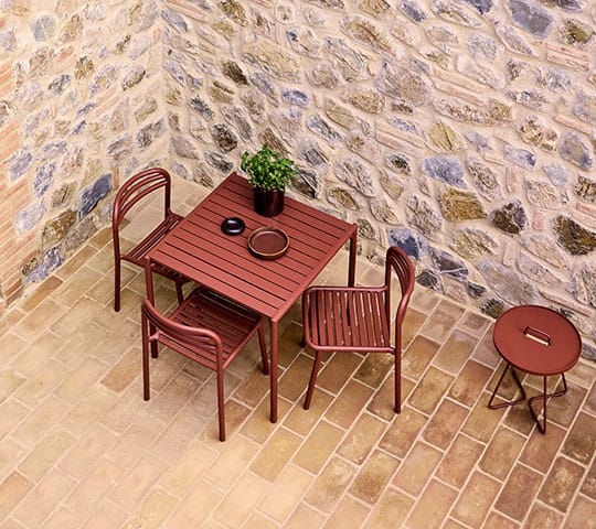 Table à manger Bliss 81x81 cm, Desert red Cane-line