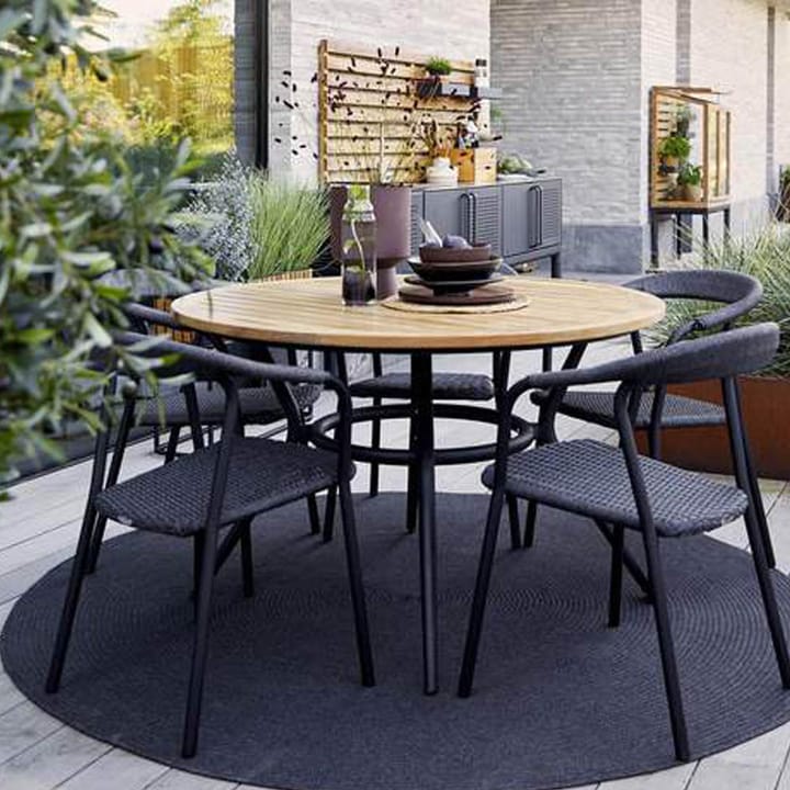 Table à manger ronde Joy, Dark grey-Light grey Ø144 cm Cane-line