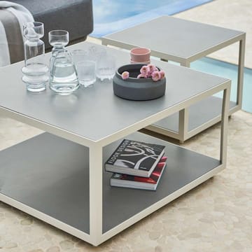 Table basse Level céramique 79x79 cm - Light grey-Lava grey - Cane-line