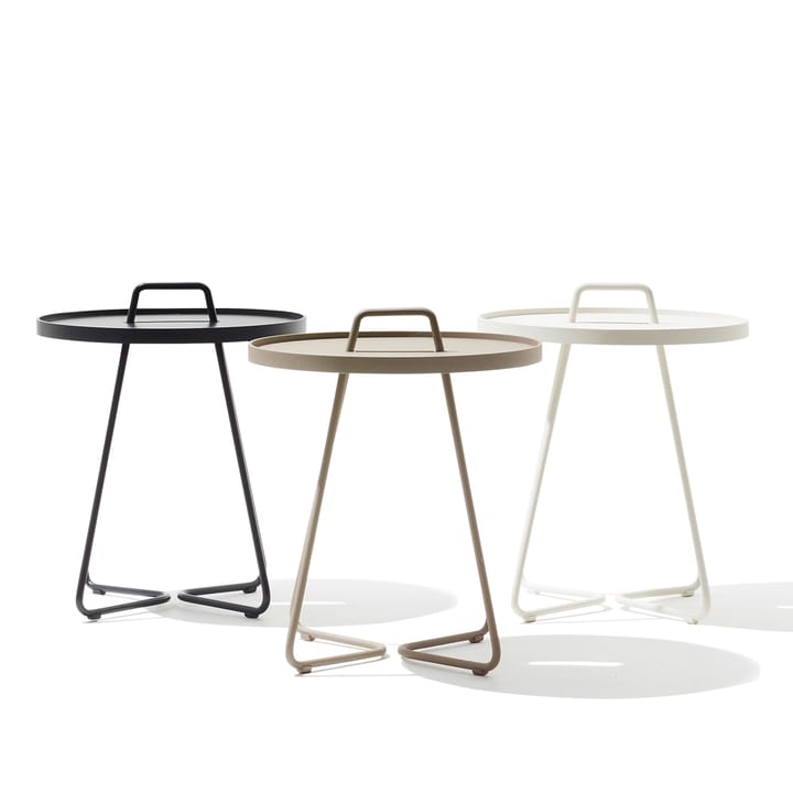 Table On the Move �Ø44 cm, White Cane-line