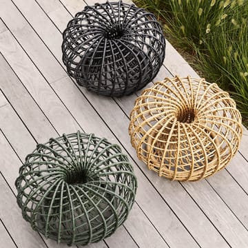 Table/tabouret Nest - Dark green, petit - Cane-line