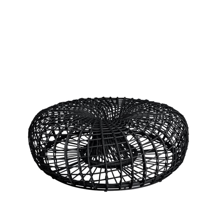 Table/tabouret Nest, Lava grey, grand Cane-line