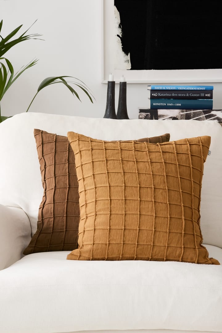 Housse de coussin Jammu 50x50 cm, Cognac Chhatwal & Jonsson