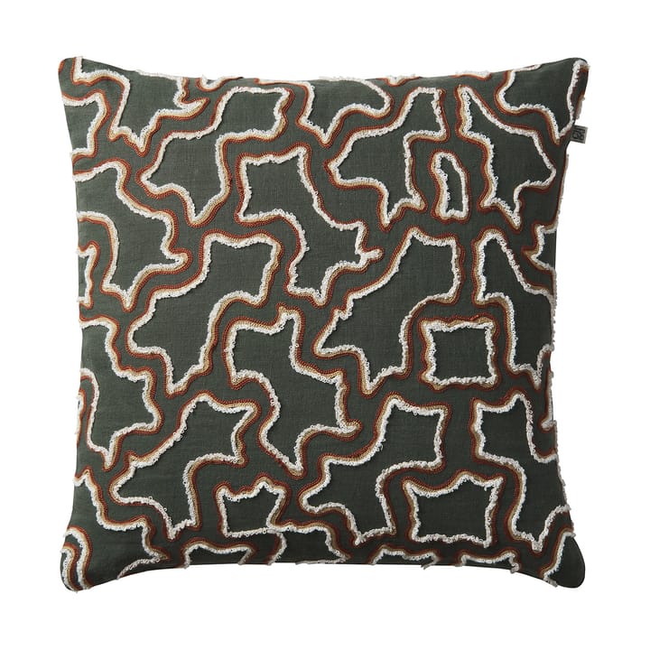 Housse de coussin Kamal 50x50 cm - Forest Green-terracotta - Chhatwal & Jonsson