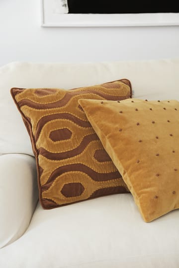 Housse de coussin Roma 50x50 cm - Jaune masala-cognac - Chhatwal & Jonsson