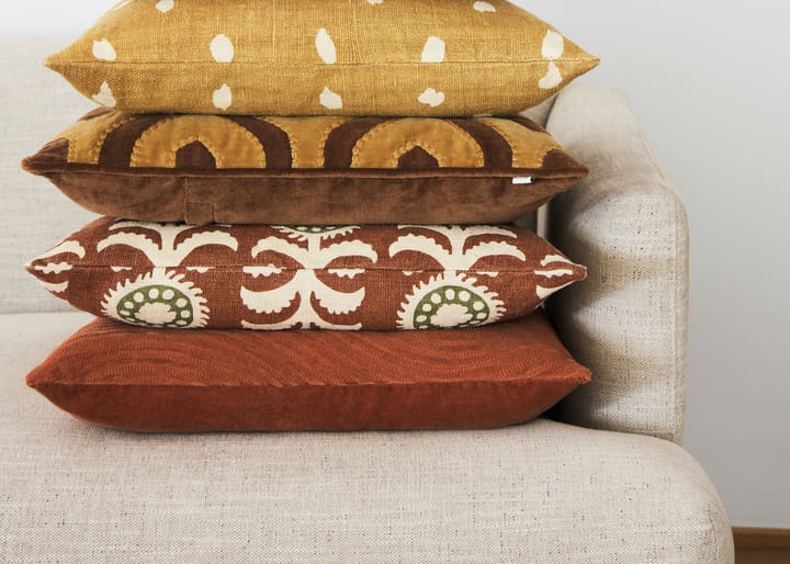 Housse de coussin Varanasi 50x50 cm, Cognac-jaune masala Chhatwal & Jonsson