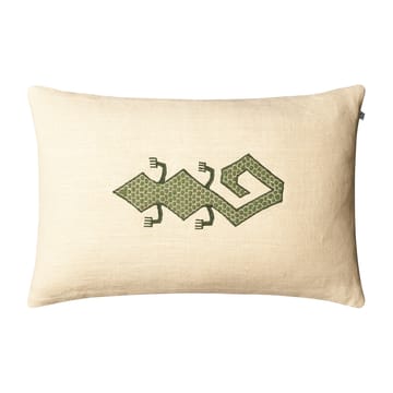 Taie Gecko 60x40 cm - Light beige-cactus green - Chhatwal & Jonsson