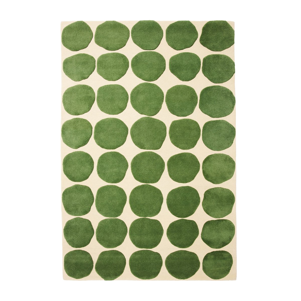 Chhatwal & Jonsson Tapis Dots Khaki-cactus green 180x270 cm