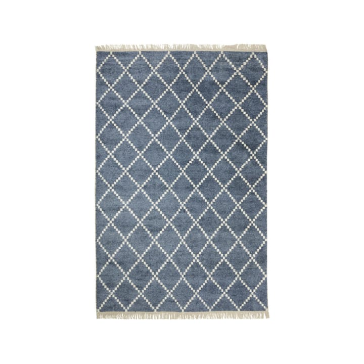 Tapis Kochi - blue melange/offwhite, bambou/soie, 230x320 cm - Chhatwal & Jonsson