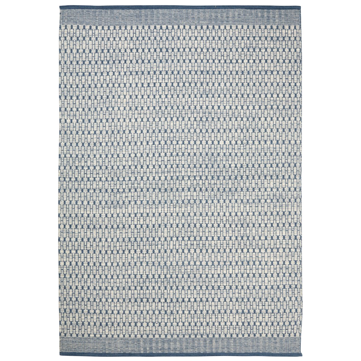 Chhatwal & Jonsson Tapis Mahi 170x240 cm Blanc cassé – bleu