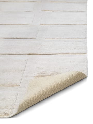 Tapis en laine Bricks 170x230 cm - Ivoire - Classic Collection