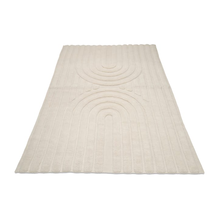 Tapis en laine Curve 170x230 cm, Ivoire Classic Collection