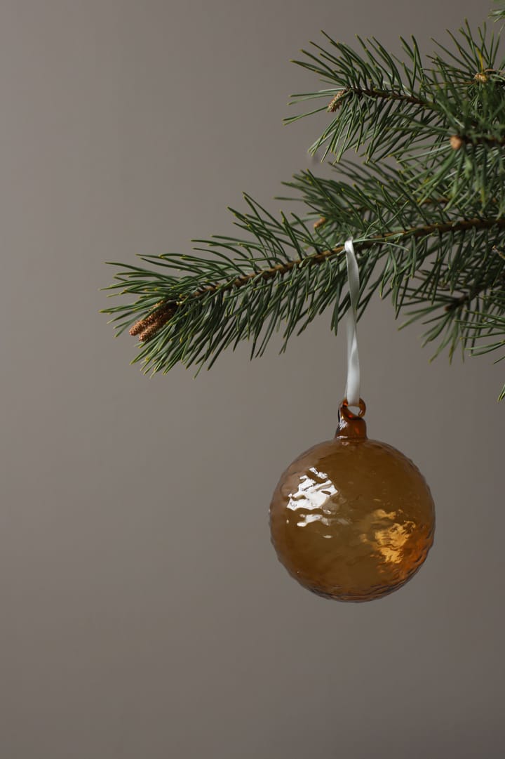 Boule de Noël Gry Marble Ø5 cm, Cognac Cooee Design