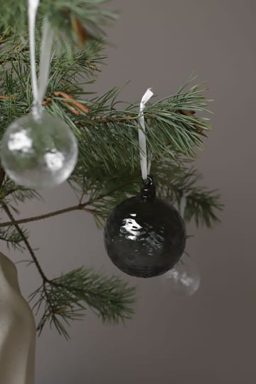 Boule de Noël Gry Marble Ø5 cm - Smoke - Cooee Design