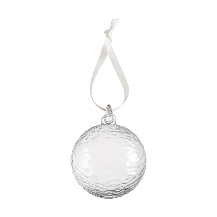 Boule de Noël Gry Marble Ø8 cm, Lot de 4 - Clear - Cooee Design