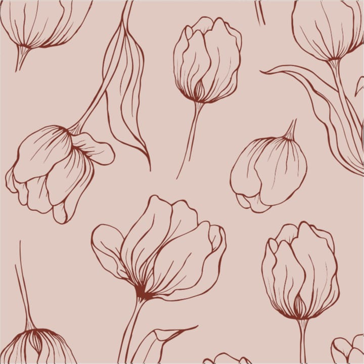 Serviettes Tulipa 33x33 cm Lot de 18, Blush Cooee Design