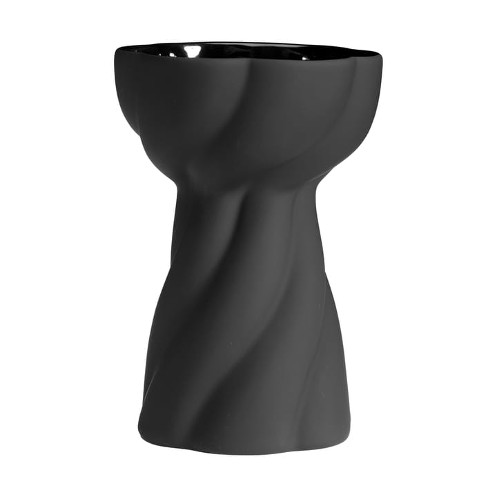 Vase ampoule Twist 12,8 cm - Noir - Cooee Design