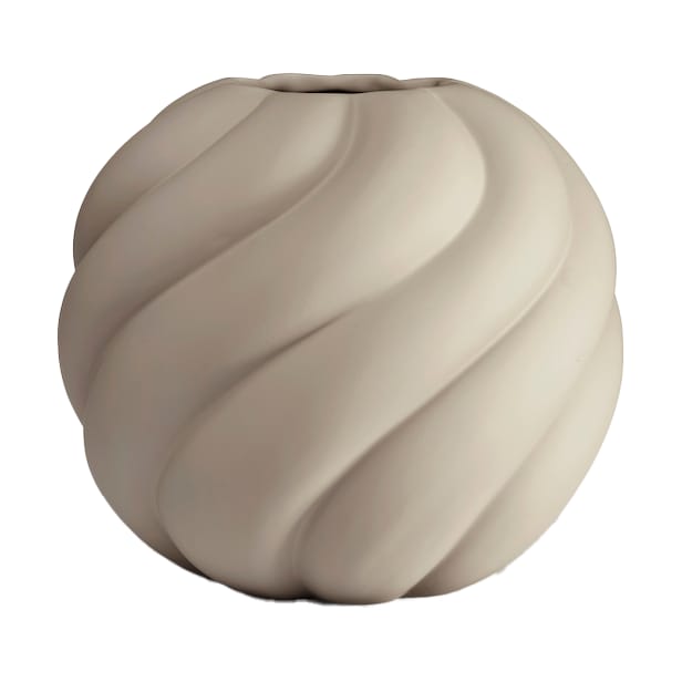 Vase boule Twist 12 cm - Sable - Cooee Design