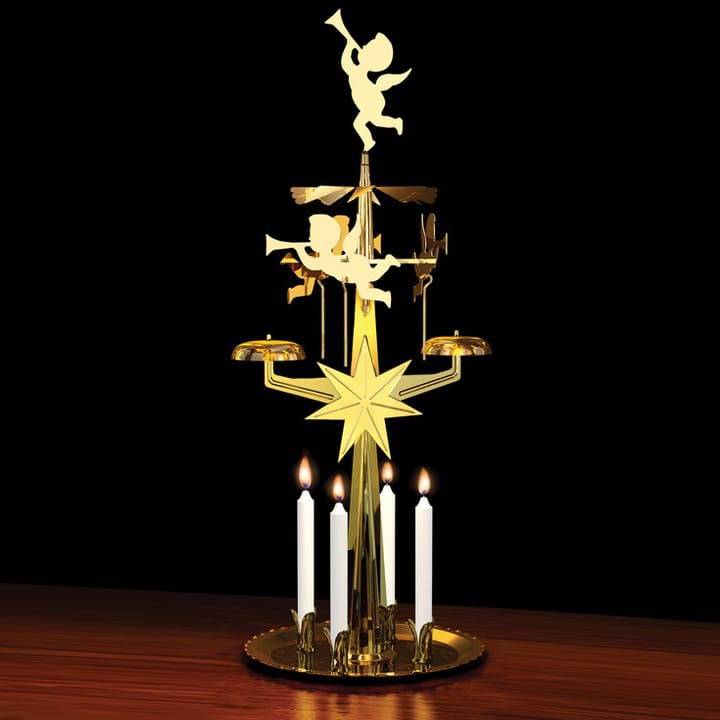 Carillon d'anges Cheval de Dalécarlie grand 25 cm de Pluto Design 