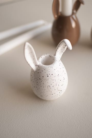 Bougeoir Rabbit 13 cm - Point blanc - DBKD