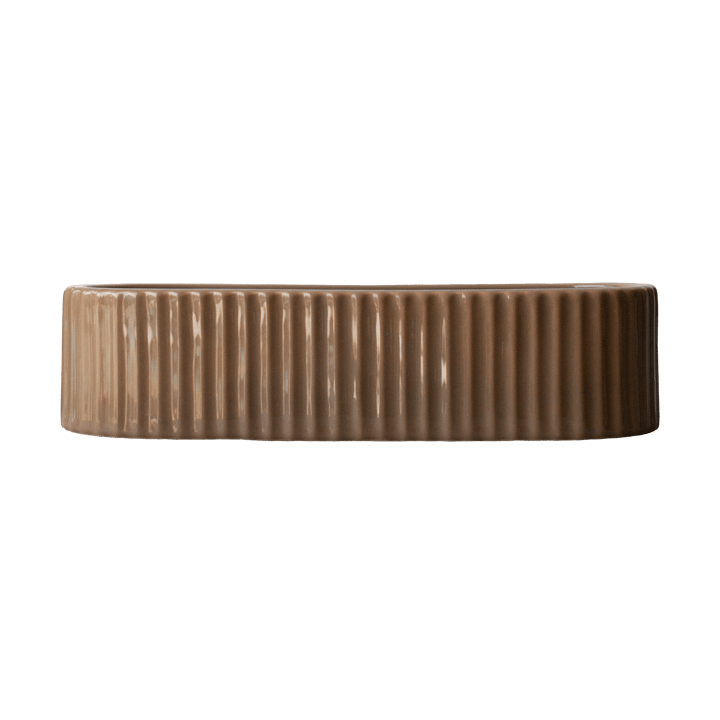 Bougeoir Stripe 30 cm - Shiny nougat - DBKD