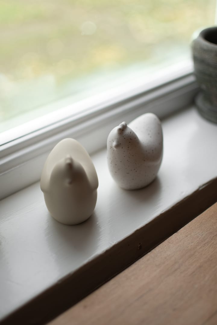 Mini poules 8 cm, Point blanc DBKD