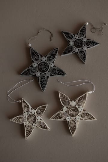 Ornement de Noël Paper Star 10,5 cm - White - DBKD