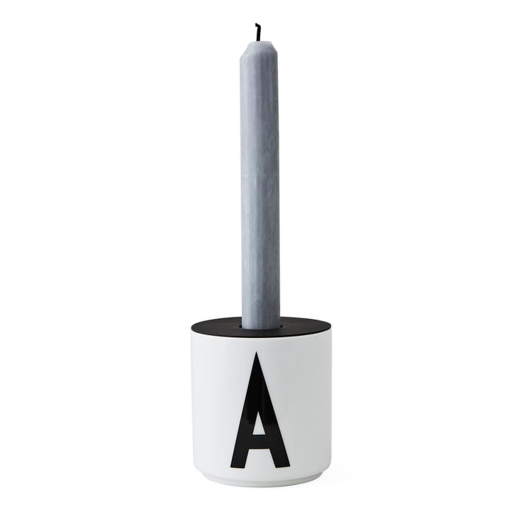 Bougeoir pour tasse Design Letters, Noir Design Letters