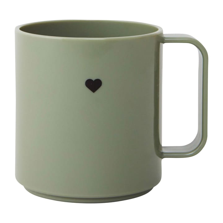 Tasse avec poignée Design Letters Mini Love, Olive green Design Letters