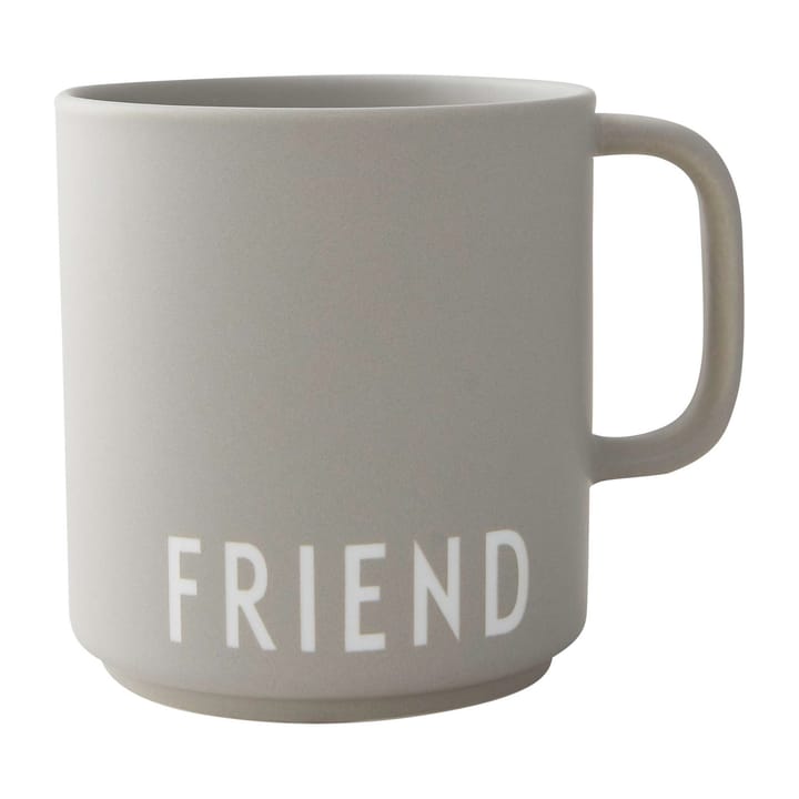 Tasse Design Letters avec poignée 25 cl - Friend-grey - Design Letters