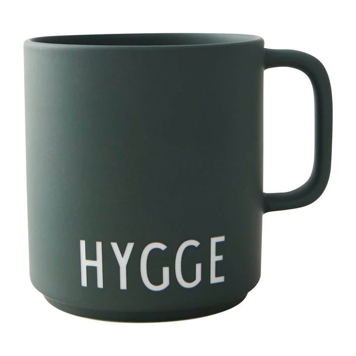 Tasse Design Letters avec poignée 25 cl, Hygge-dark green Design Letters