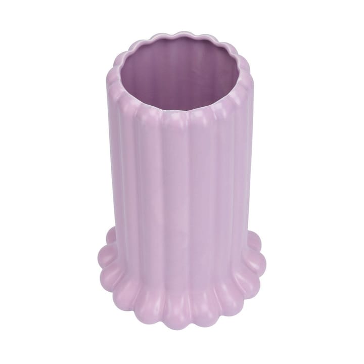 Vase Tubular large 24 cm, Purple Design Letters