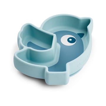 Assiette pour enfants Birdee Stick&Stay Ø12 cm - Bleu - Done by deer