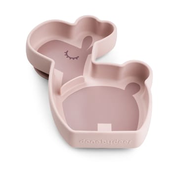 Assiette pour enfants Lalee Stick&Stay 13,5x18 cm - Poudre - Done by deer