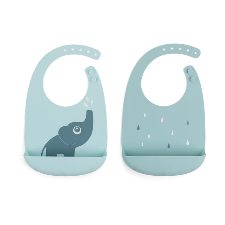 Bavoir Elphee, lot de 2 - Bleu - Done by deer