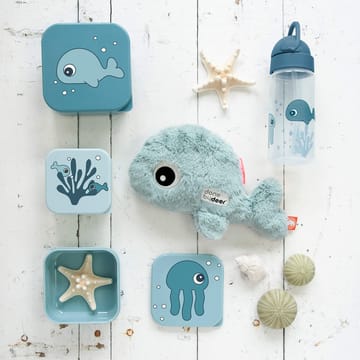 Bouteille Sea Friends avec paille - Bleu - Done by deer