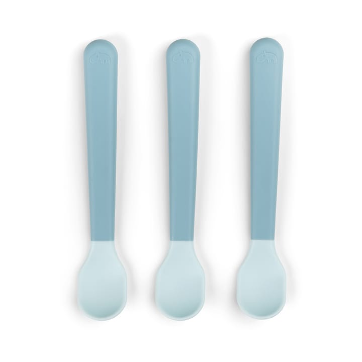 Cuillère Easy-grip foodie, lot de 3, Bleu Done by deer